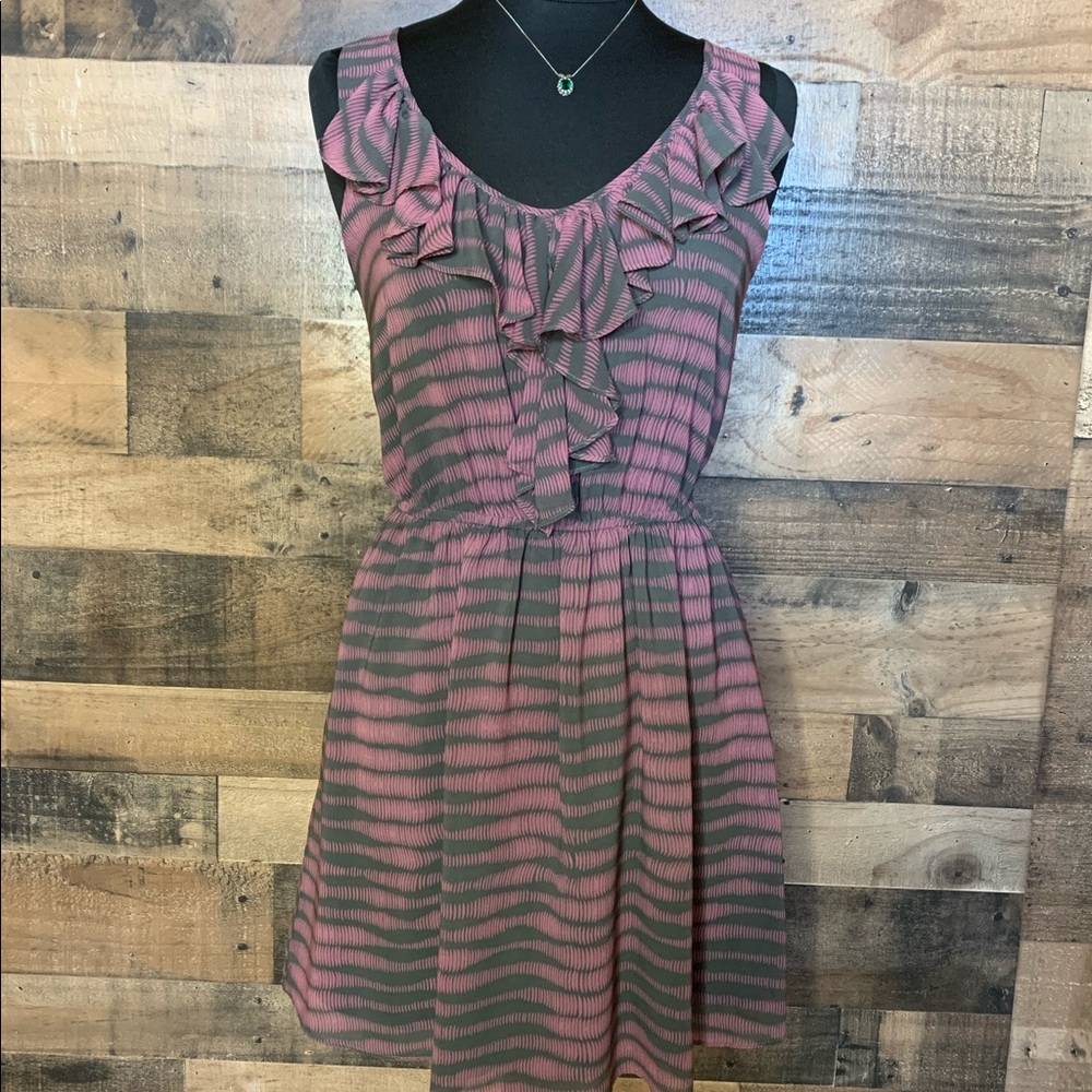 NEW - BCBGeneration Ruffle Neckline Dress